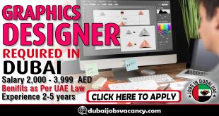 GRAPHICS DESIGNER REQUIRED IN DUBAI