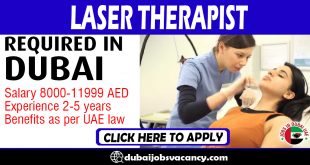 LASER THERAPIST REQUIRED IN DUBAI