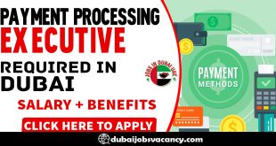 PAYMENT PROCESSING EXECUTIVE REQUIRED IN DUBAI