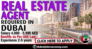 REAL ESTATE AGENT REQUIRED IN DUBAI