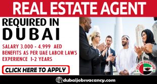 REAL ESTATE AGENT REQUIRED IN DUBAI