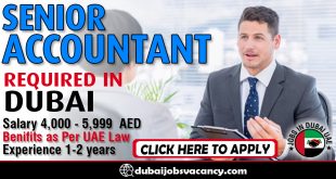 SENIOR ACCOUNTANT REQUIRED IN DUBAI