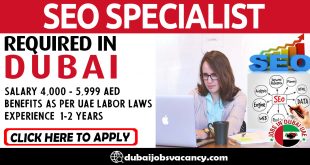 SEO SPECIALIST REQUIRED IN DUBAI