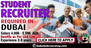 STUDENT RECRUITER REQUIRED IN DUBAI