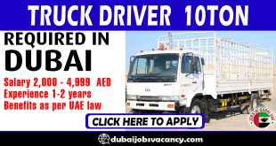 TRUCK DRIVER 10TON REQUIRED IN DUBAI