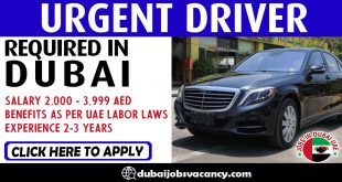 URGENT DRIVER REQUIRED IN DUBAI