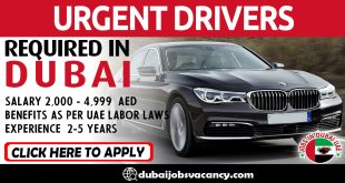 URGENT DRIVERS REQUIRED IN DUBAI