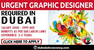 URGENT GRAPHIC DESIGNER REQUIRED IN DUBAI