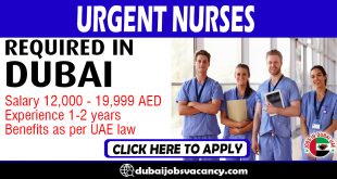 URGENT NURSES REQUIRED IN DUBAI