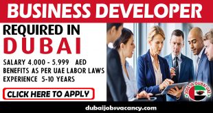 BUSINESS DEVELOPER REQUIRED IN DUBAI