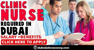 CLINIC NURSE REQUIRED IN DUBAI