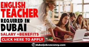 ENGLISH TEACHER REQUIRED IN DUBAI