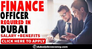 FINANCE OFFICER REQUIRED IN DUBAI