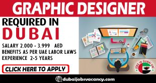 GRAPHIC DESIGNER REQUIRED IN DUBAI