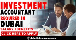 INVESTMENT ACCOUNTANT REQUIRED IN DUBAI