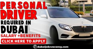 PERSONAL DRIVER REQUIRED IN DUBAI