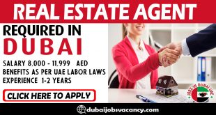 REAL ESTATE AGENT REQUIRED IN DUBAI