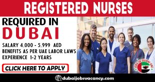 REGISTERED NURSES REQUIRED IN DUBAI