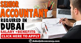 SENIOR ACCOUNTANT REQUIRED IN DUBAI