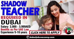 SHADOW TEACHER REQUIRED IN DUBAI