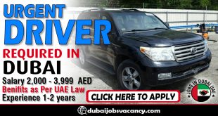 URGENT DRIVER REQUIRED IN DUBAI