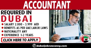 ACCOUNTANT REQUIRED IN DUBAI