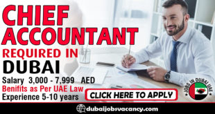 CHIEF ACCOUNTANT REQUIRED IN DUBAI