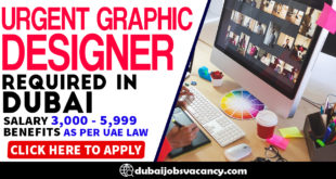 URGENT GRAPHIC DESIGNER REQUIRED IN DUBAI