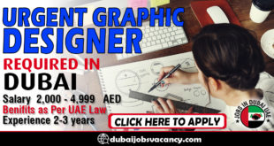 URGENT GRAPHIC DESIGNER REQUIRED IN DUBAI