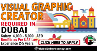 VISUAL GRAPHIC CREATOR REQUIRED IN DUBAI