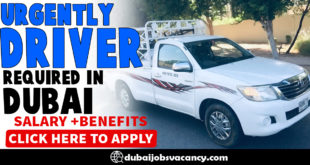 URGENTLY DRIVER REQUIRED IN DUBAI