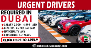 URGENT DRIVERS REQUIRED IN DUBAI